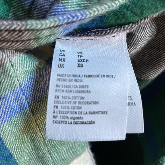 American Eagle Outfitters Flannel button down XS - Picture 5 of 12